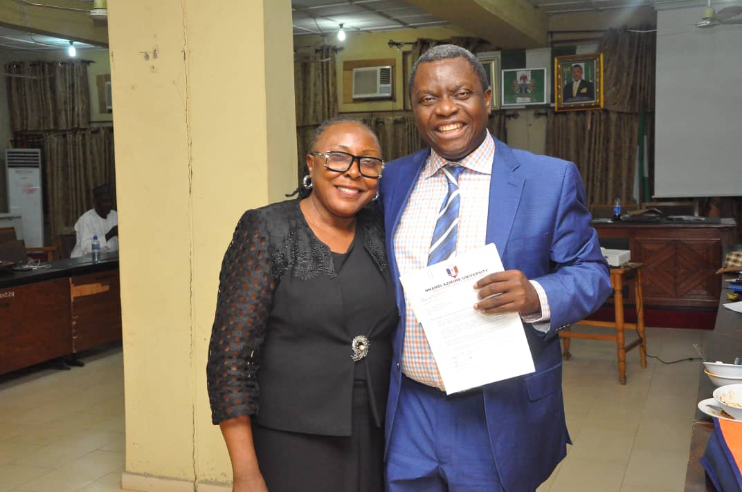 Prof. Charles Okechukwu Esimone Elected as new Vice Chancellor - Nnamdi ...