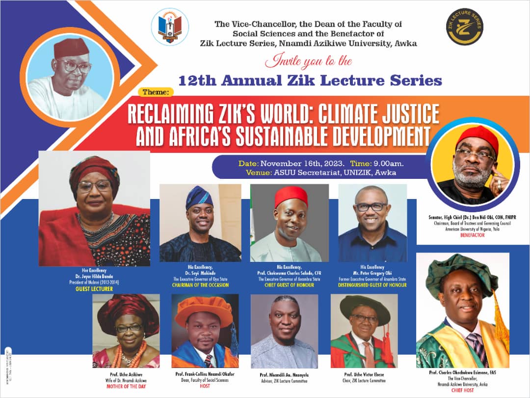 12TH ANNUAL ZIK LECTURE SERIES