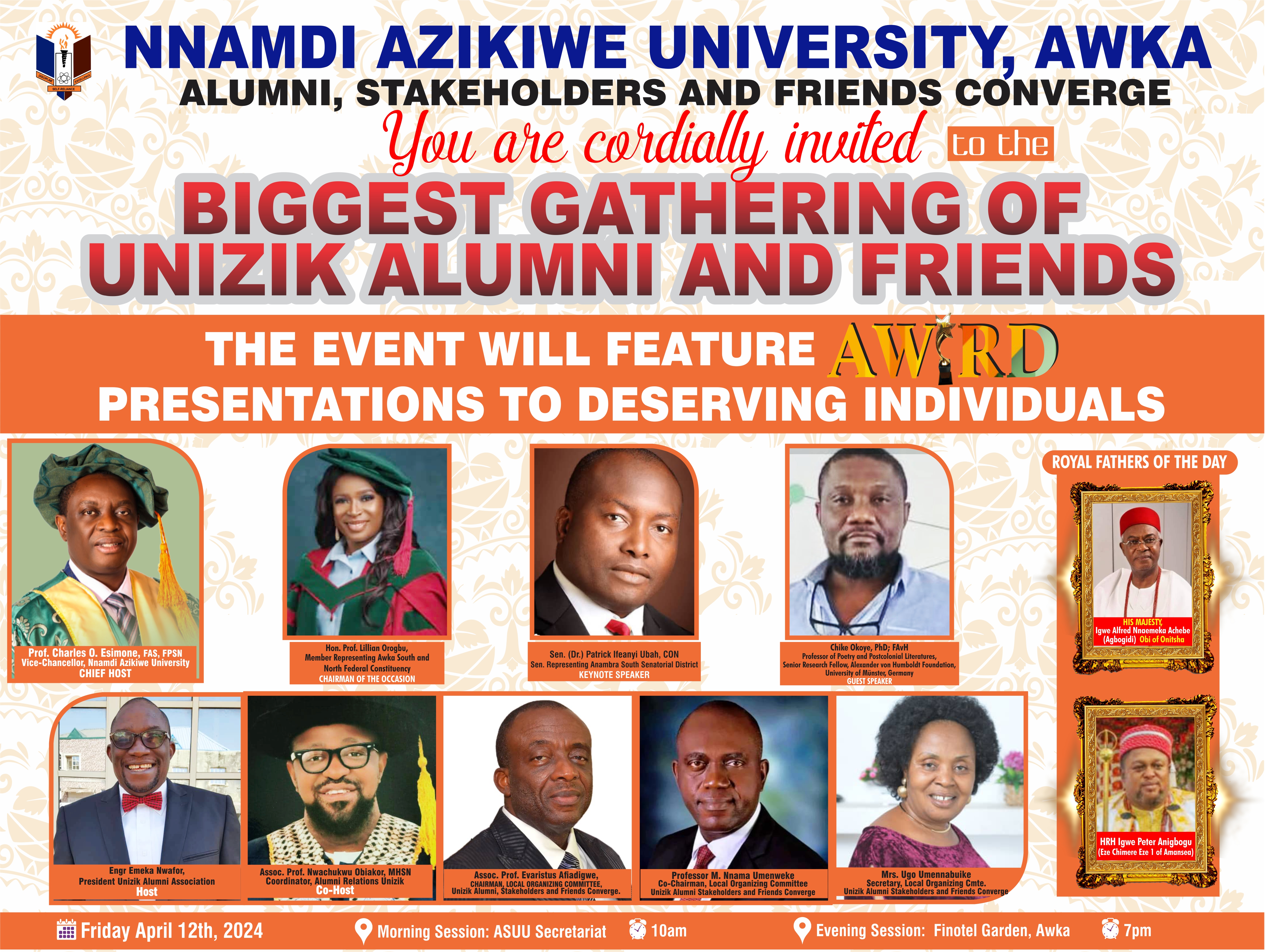UNIZIK ALUMNI, FRIENDS AND STAKEHOLDERS CONVERGE