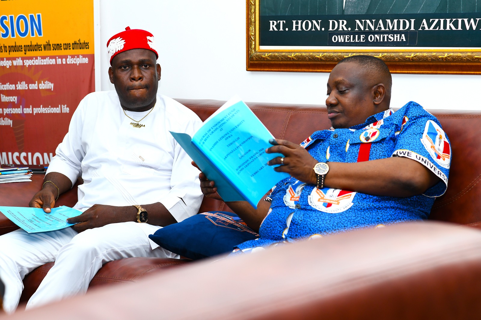 AKPOAZAA FOUNDATION VISITS VC UNIZIK