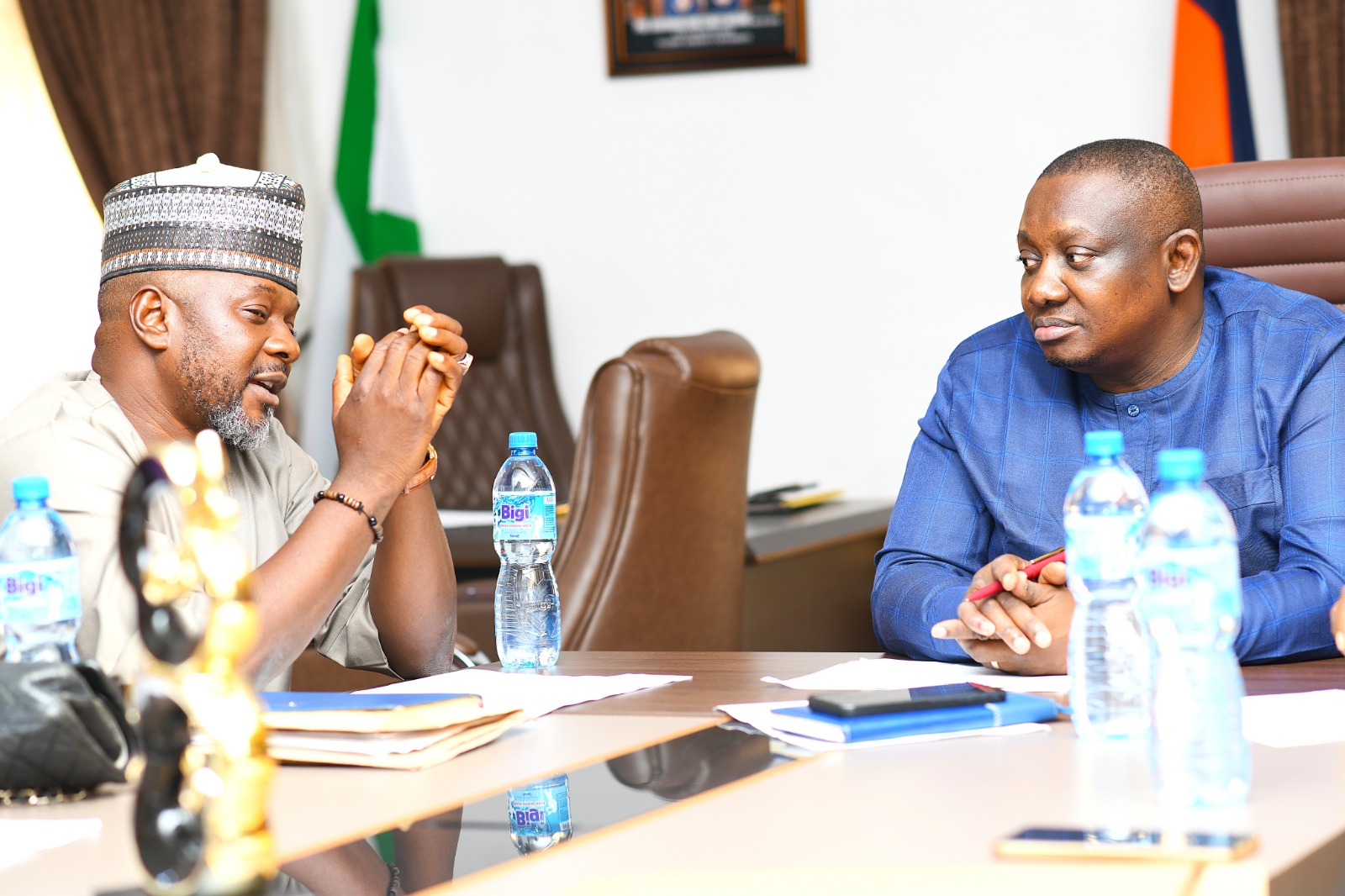 UNIZIK VC Receives Federal Ministry of Education and Budget Office Officials.