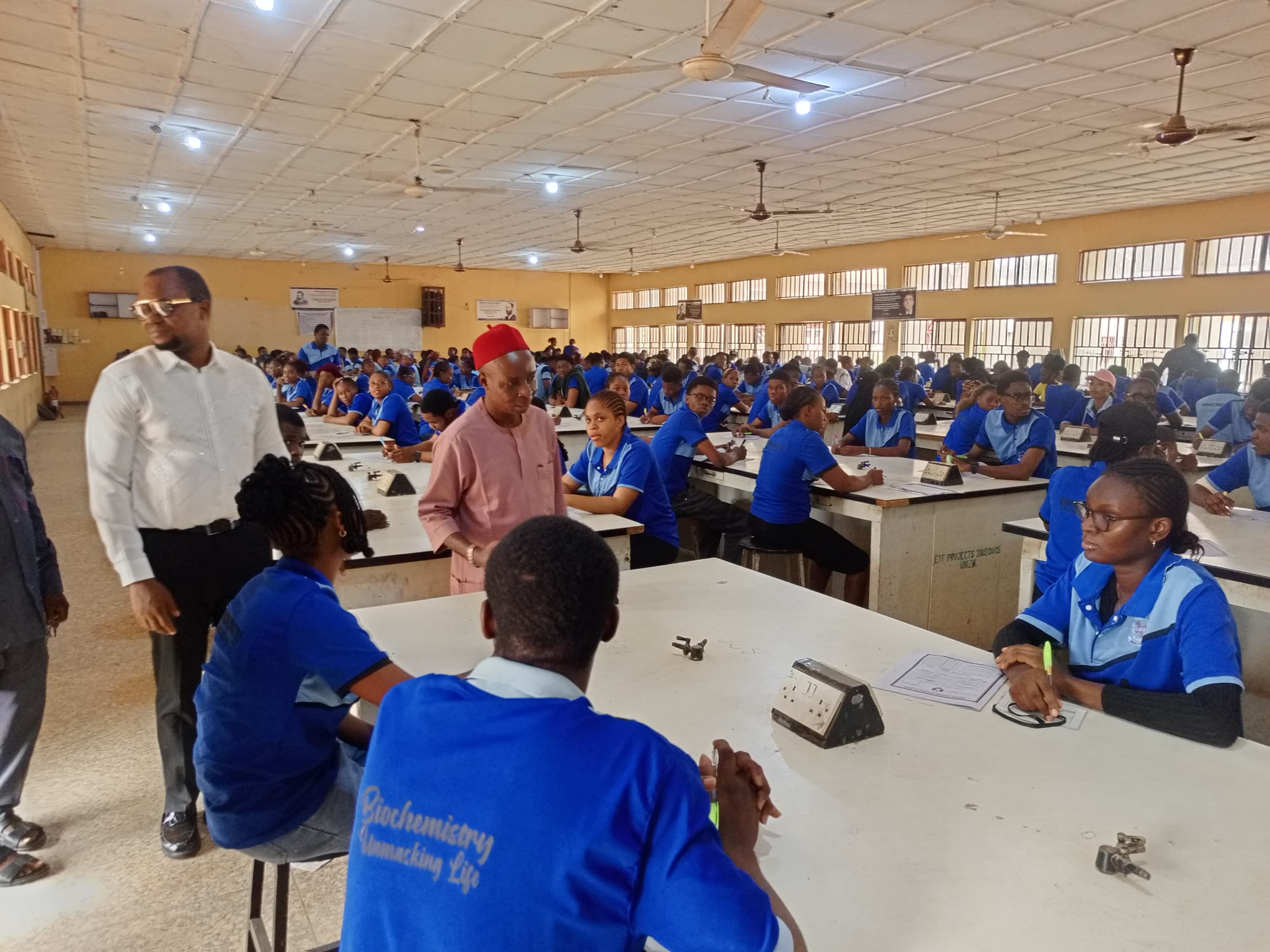 UNIZIK Vice-Chancellor Monitors Ongoing First Semester 2025/2026 Examinations.