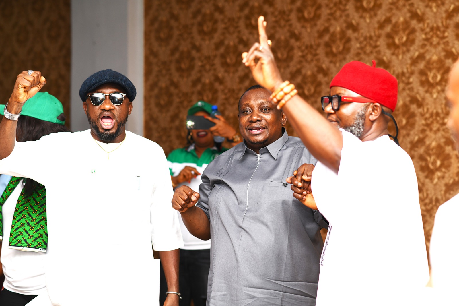 Vice-Chancellor Dances and Sings Solidarity Song with SSANU Delegation.