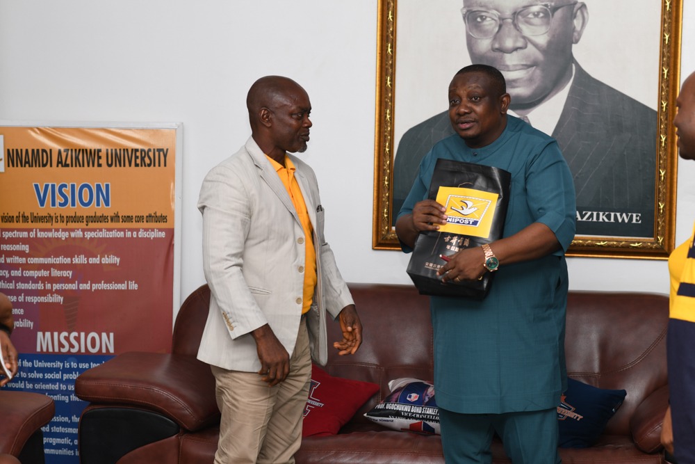 NIPOST Anambra Officials Pay Courtesy Visit to UNIZIK Vice-Chancellor.