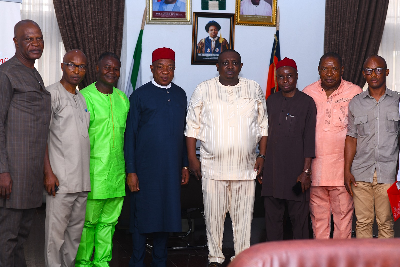 NAAT National leadership hails VC’s leadership qualities, pledges collaboration  ...Presents Engr Chukwuemeka Augustine Dike led NAAT UNIZIK Branch Ag. Executives
