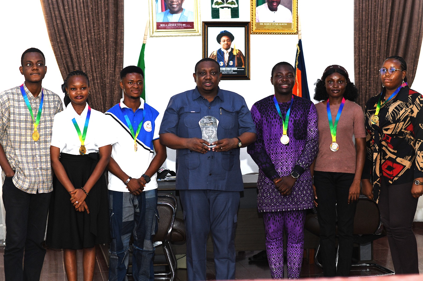 UNIZIK Debate Club Triumphs at National Championship, Pays Courtesy Visit to Vice-Chancellor