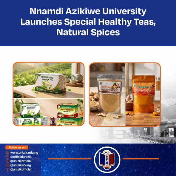 Nnamdi Azikiwe University Launches Special Health Teas, Natural Spices